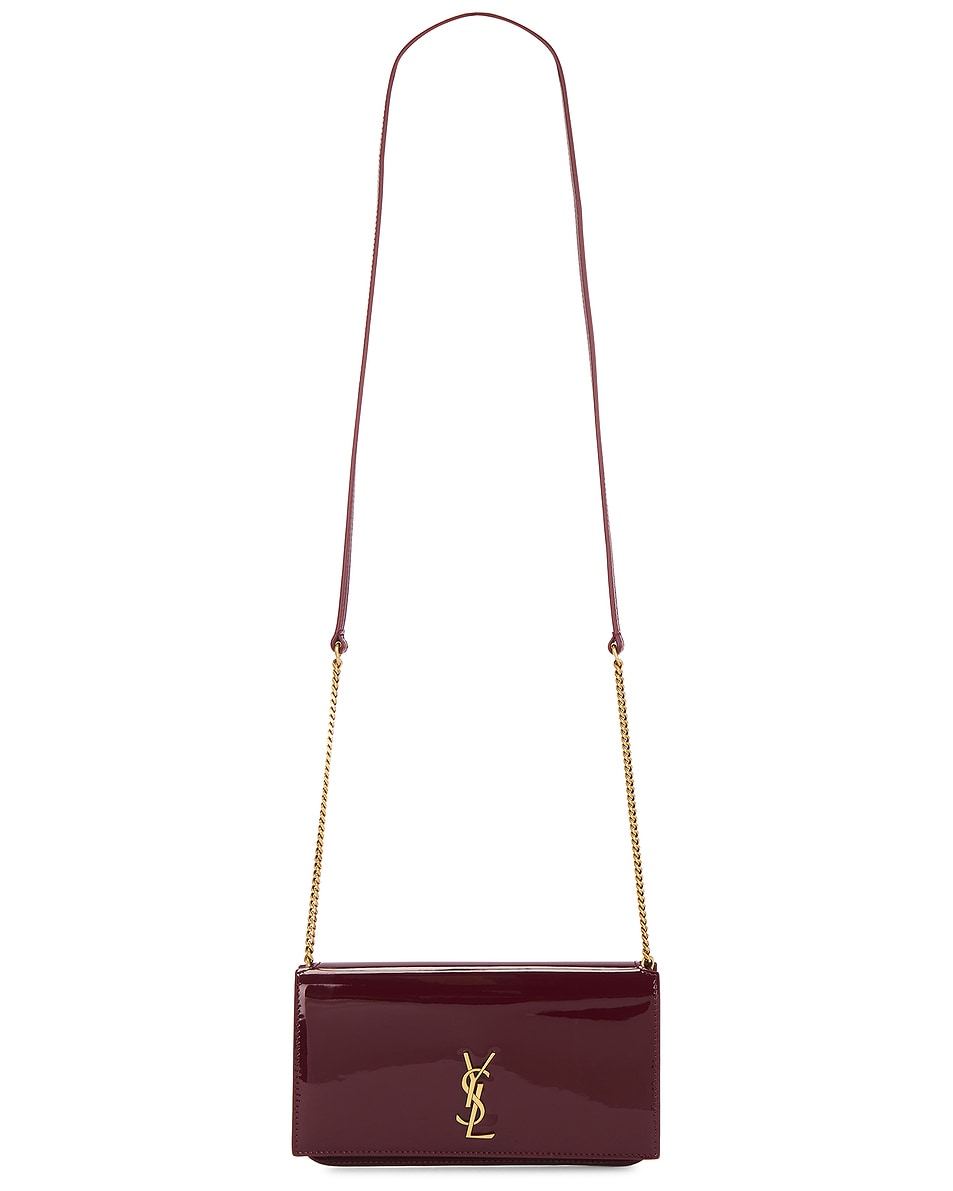 Image 1 of Saint Laurent Phone Holder Bag in Red Grenat