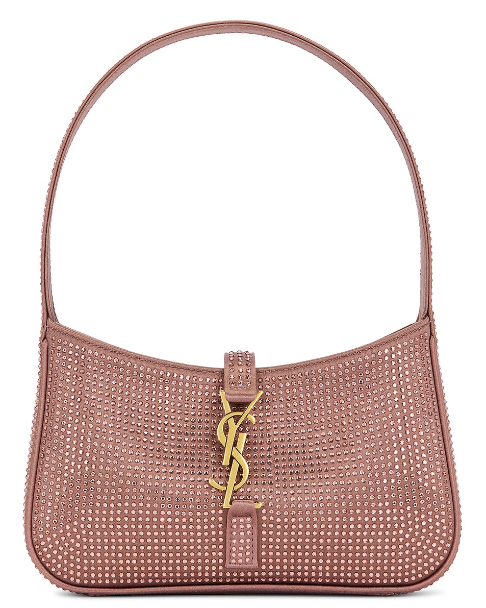 Image 1 of Saint Laurent Mini Le 5 a 7 Hobo Bag in Elderberry