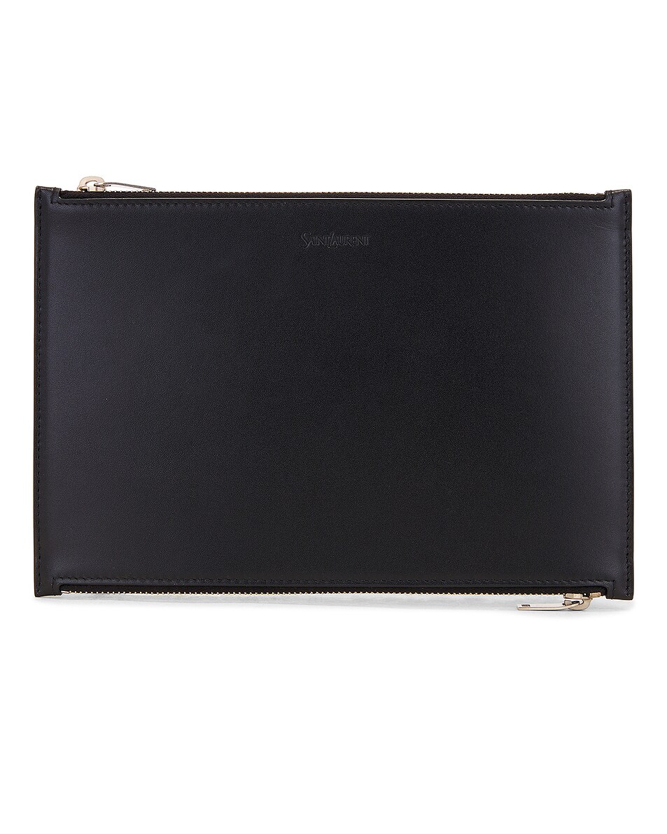 Image 1 of Saint Laurent Travel Pouch in Nero