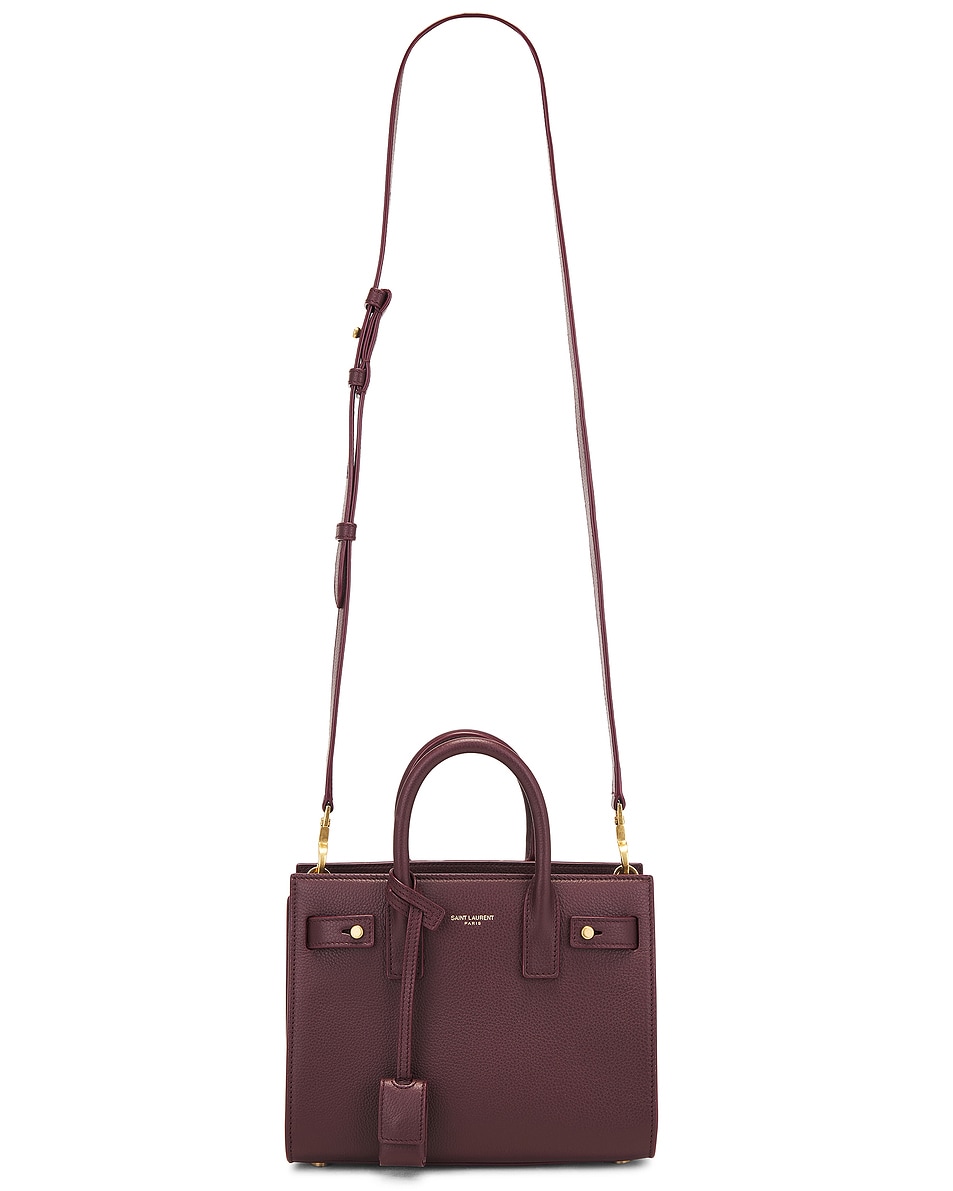 Image 1 of Saint Laurent Nano Sac De Jour Bag in Hot Wine