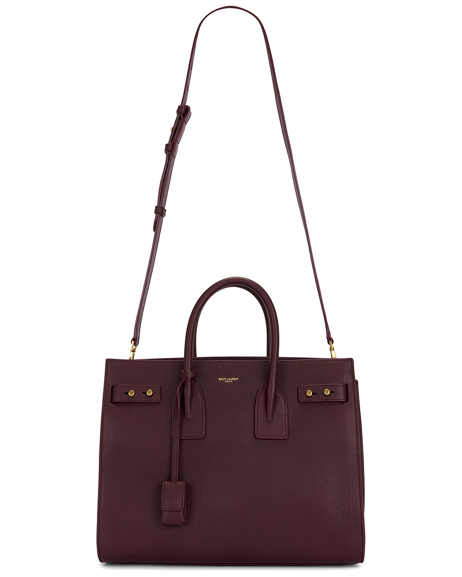 Image 1 of Saint Laurent Small Sac De Jour Supple Bag in Hot Wine