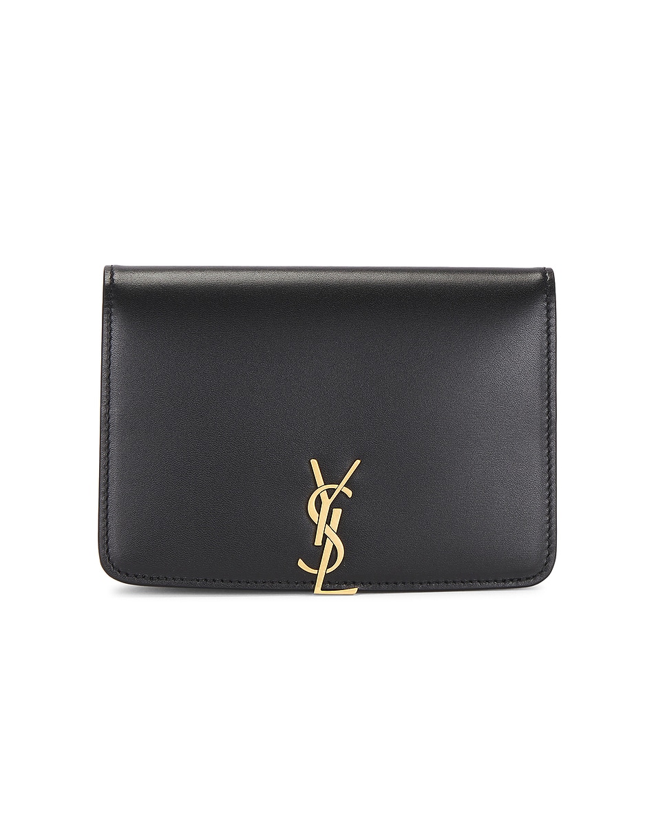 Image 1 of Saint Laurent Passport Case in Nero