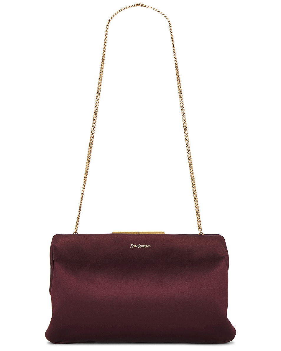 Image 1 of Saint Laurent Small Clutch in Red Pear