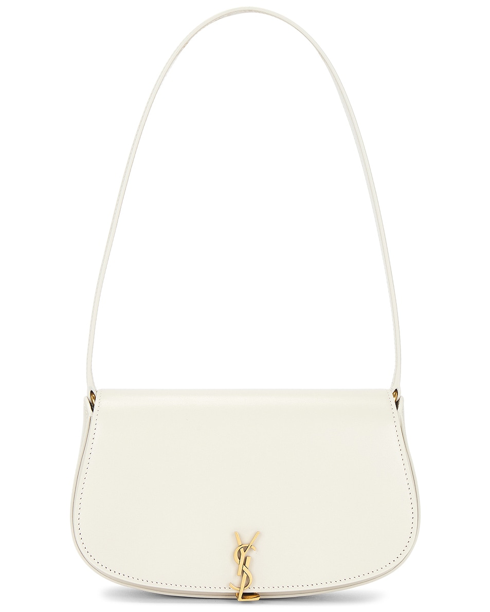 Image 1 of Saint Laurent Demi Lune Bag in Crema Soft
