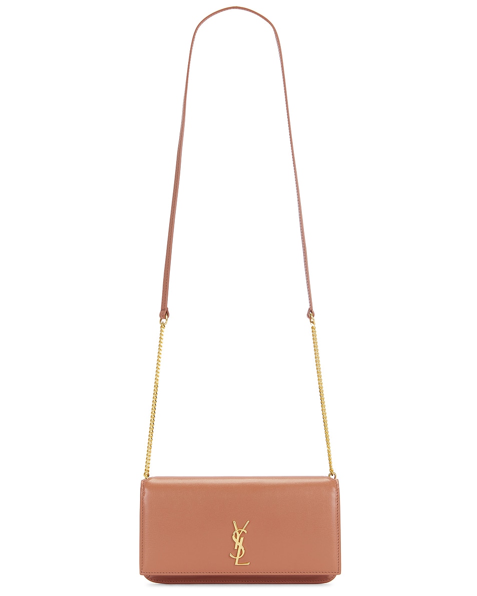 Image 1 of Saint Laurent Phone Holder in Barely Pink