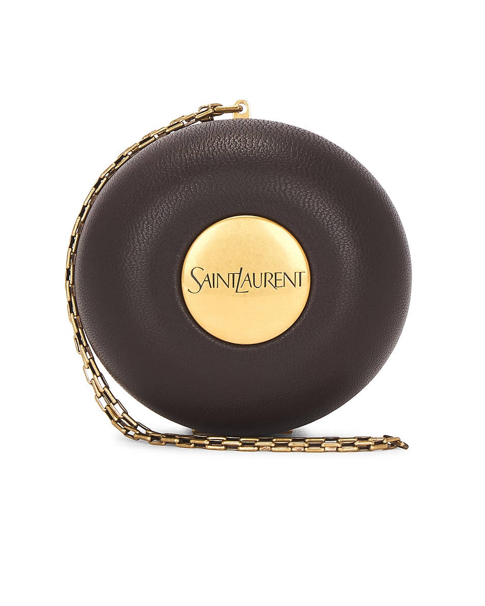 Image 1 of Saint Laurent Airpod Case in Chocolate Noir