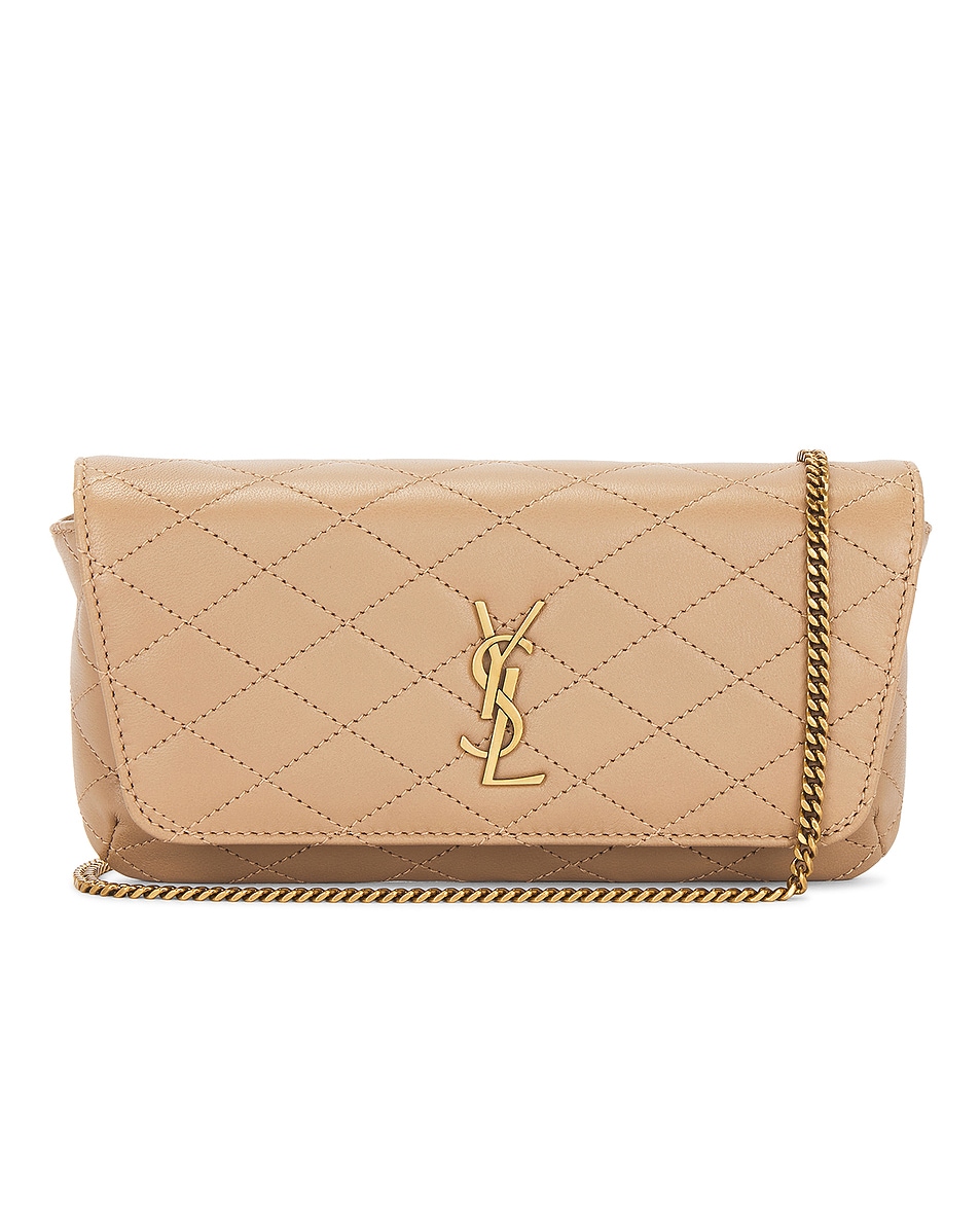 Image 1 of Saint Laurent Gaby Chain Bag in Dark Toffee