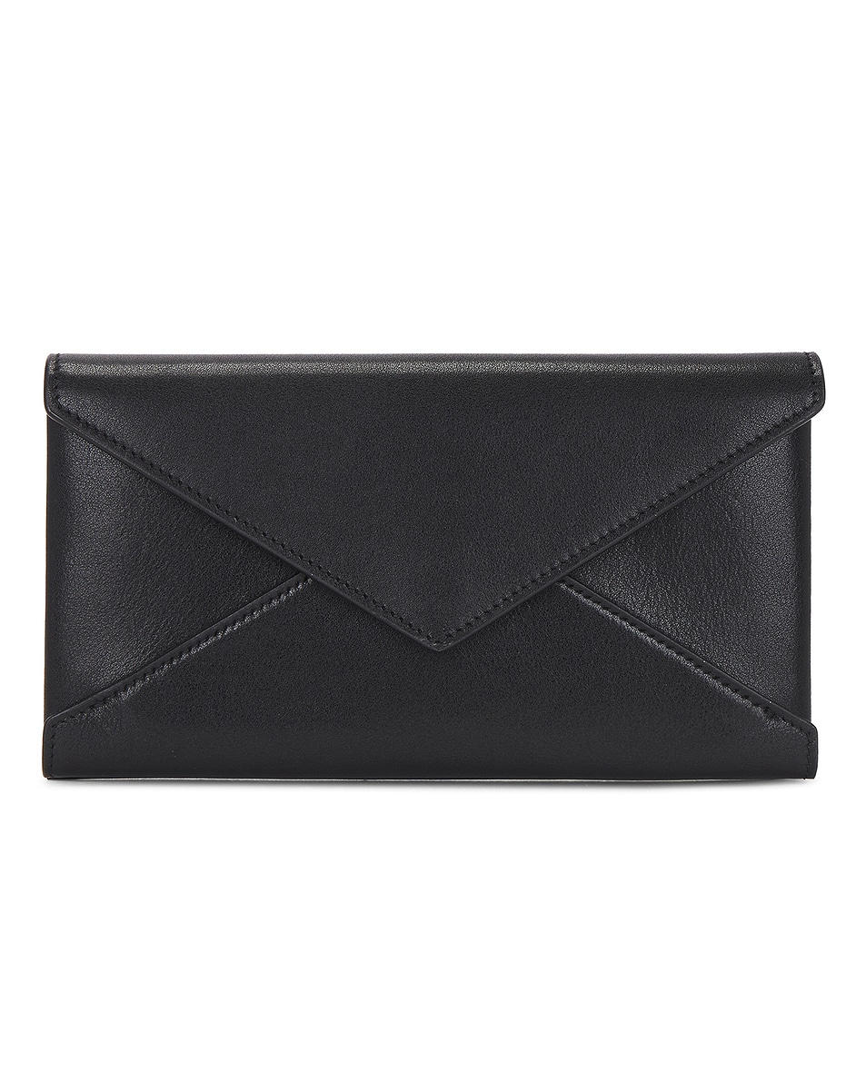 Image 1 of Saint Laurent Large Flap Wallet in Nero