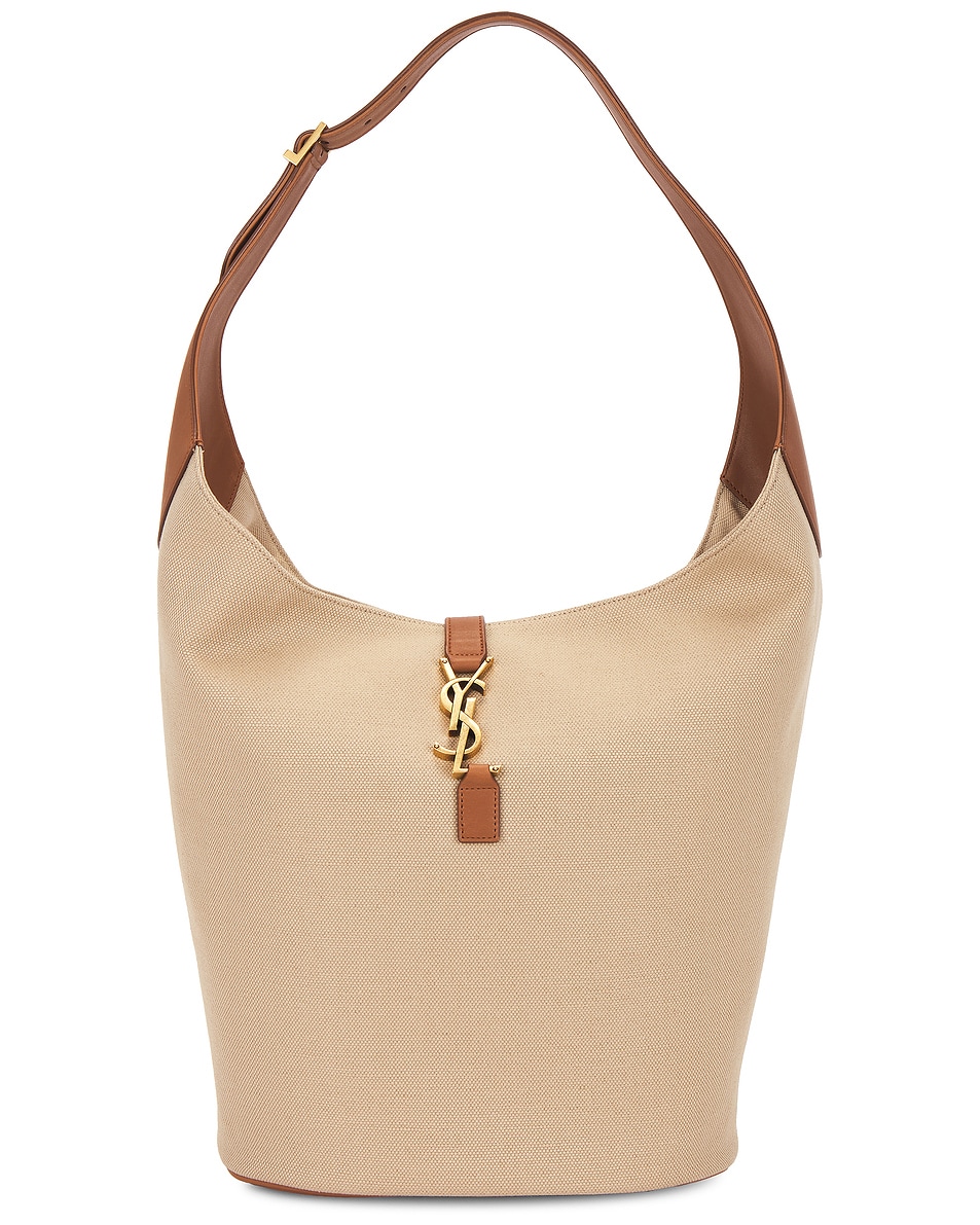 Image 1 of Saint Laurent Le 5 A 7 Hobo Bag in Desert Dust & Brick