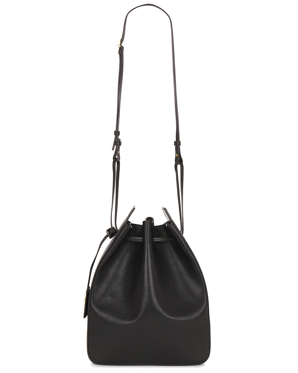 Image 1 of Saint Laurent Large Bucket Bag in Dark Vert Fonce