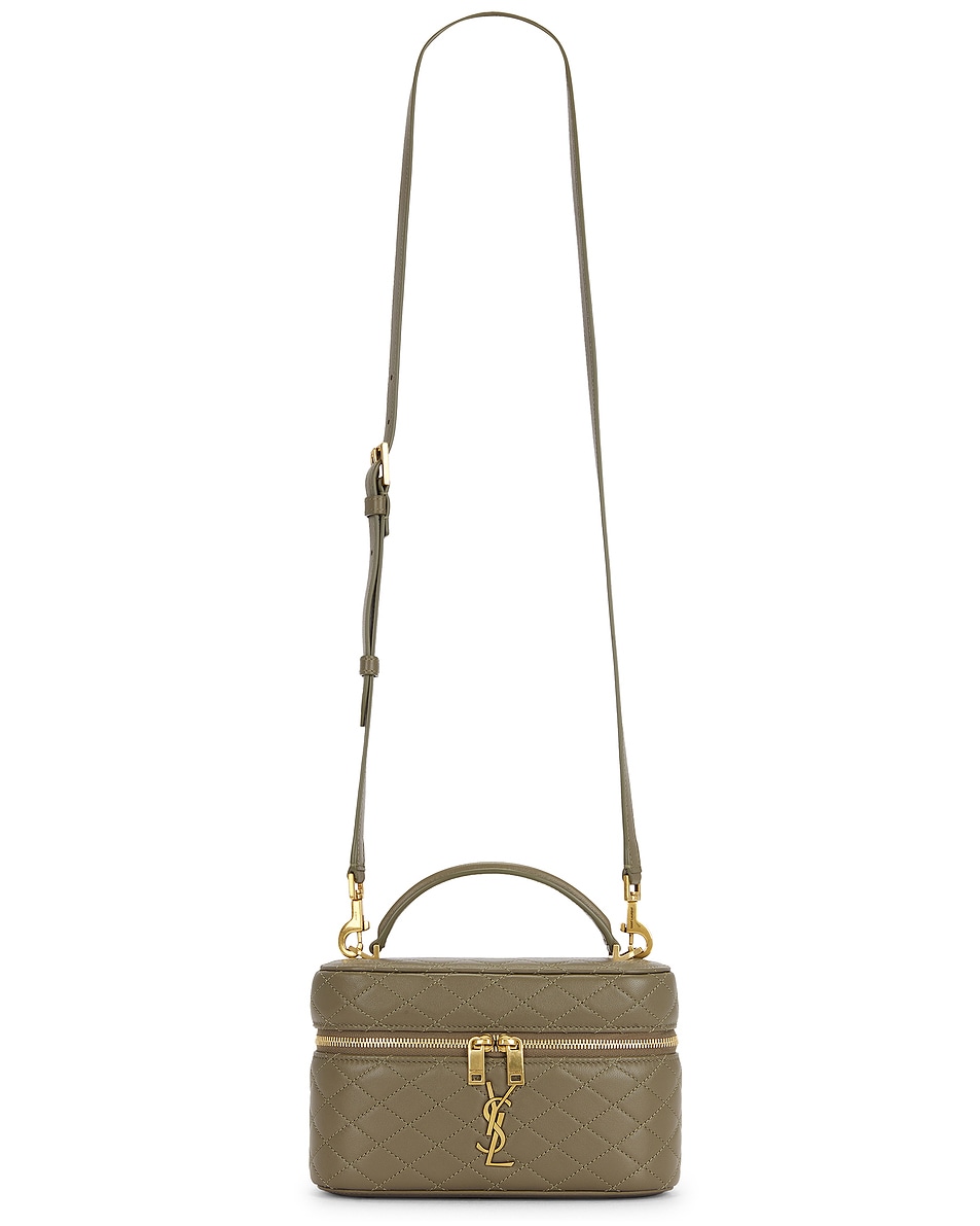 Image 1 of Saint Laurent Mini Gaby Vanity Bag in Strong Moss