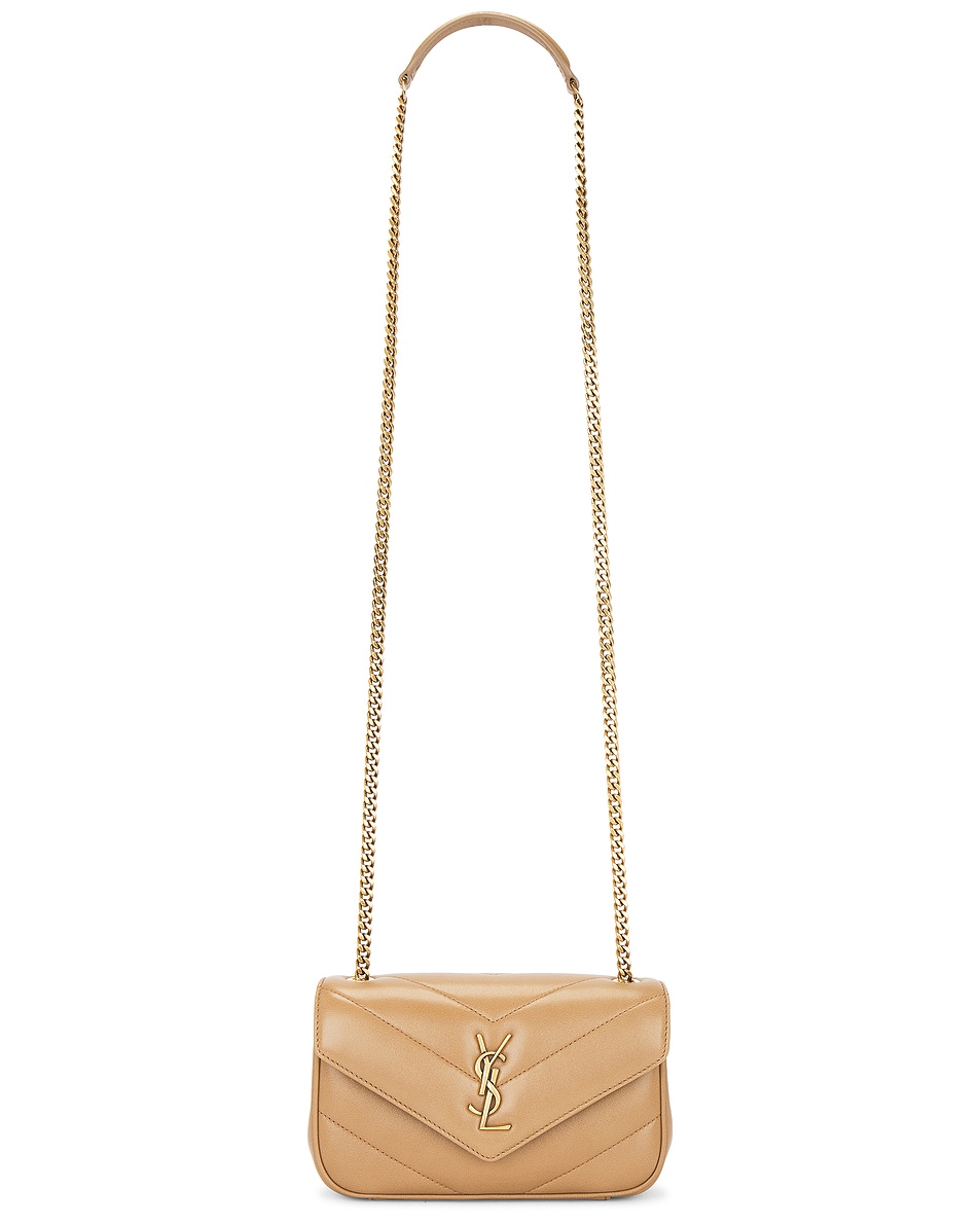 Image 1 of Saint Laurent Toy Loulou Bag in Natural Tan
