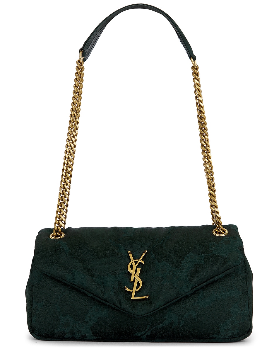 Image 1 of Saint Laurent Small Calypso Chain Bag in Emerald Stone