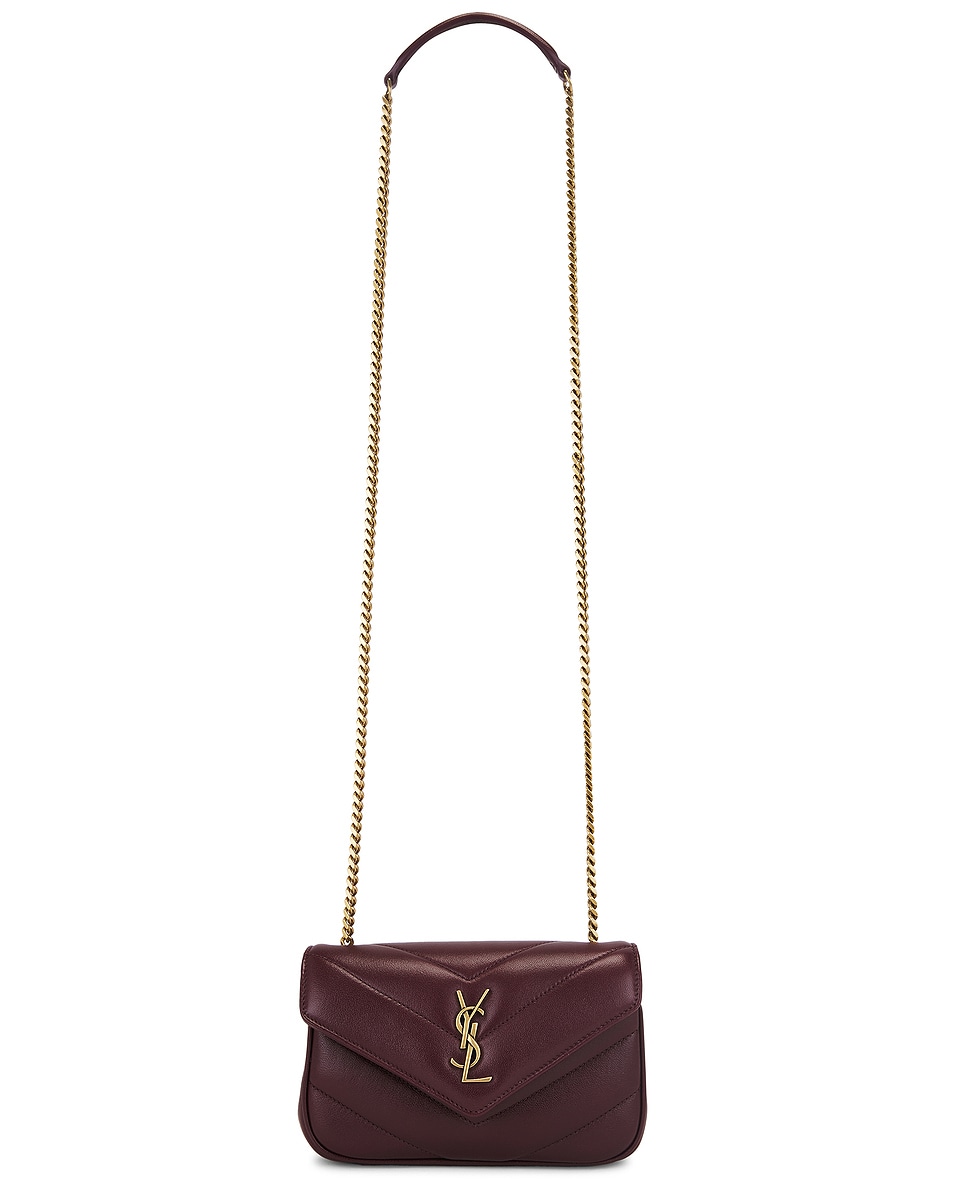 Image 1 of Saint Laurent Toy Loulou Bag in Hot Wine