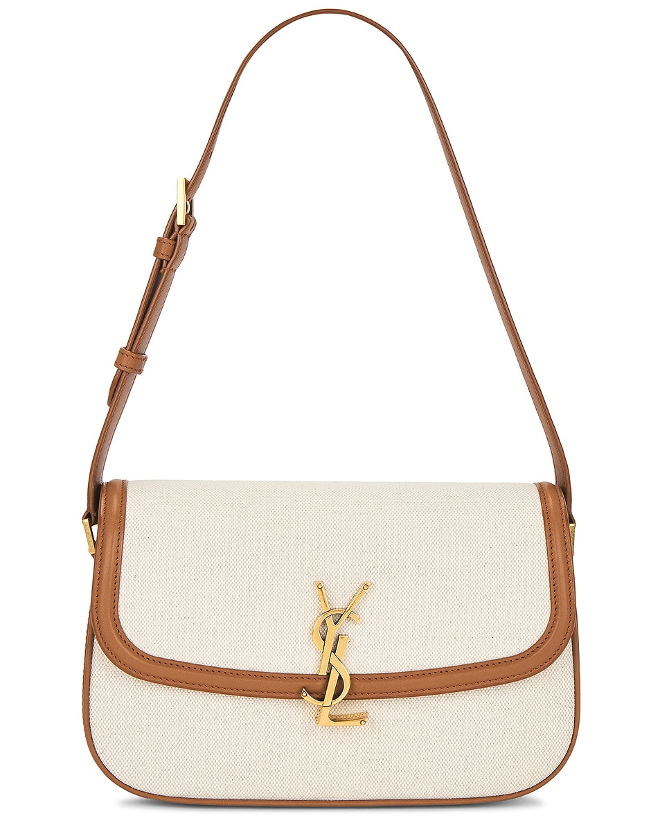 Image 1 of Saint Laurent Small Solferino Bag in Greggio & Brick