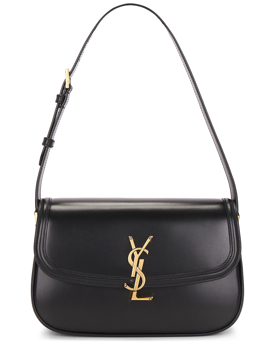 Image 1 of Saint Laurent Small Solferino Shoulder Bag in Nero