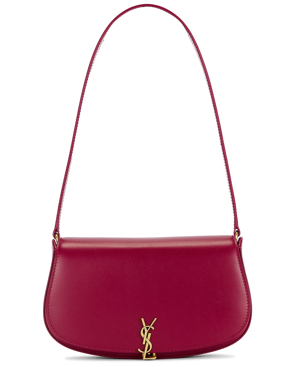Image 1 of Saint Laurent Mini Shoulder Bag in Cherry Jam
