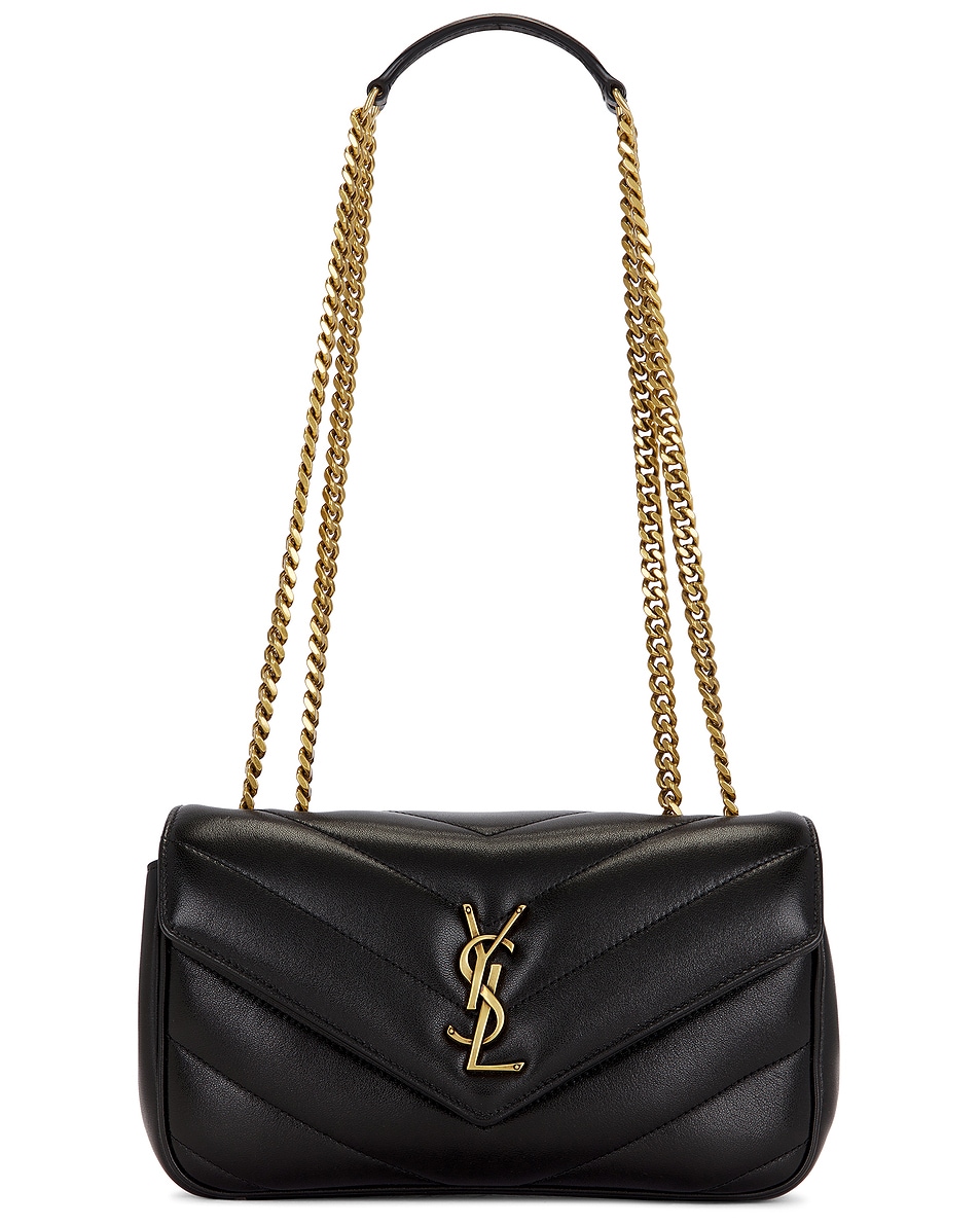 Image 1 of Saint Laurent Small Loulou Chain Bag in Nero