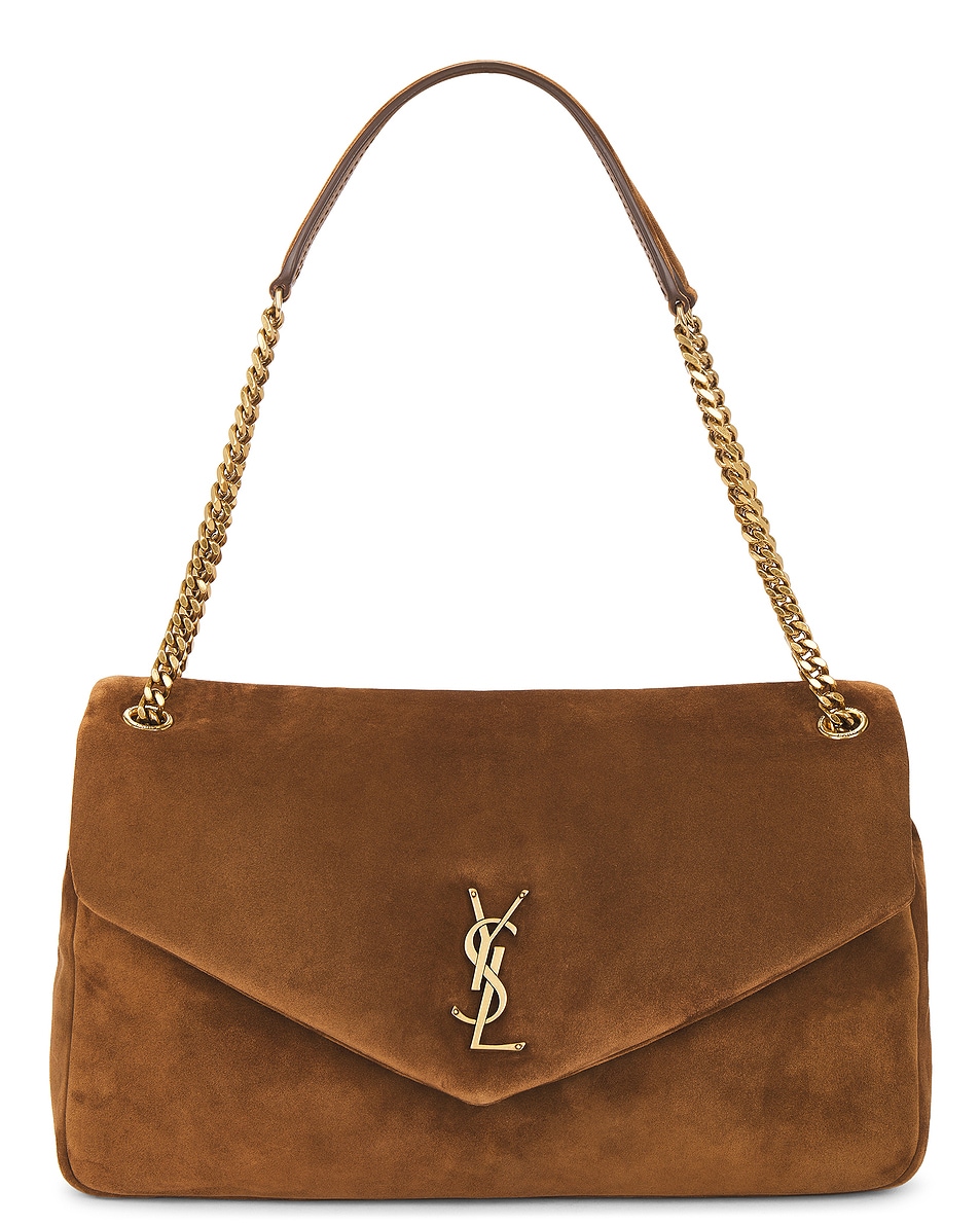 Image 1 of Saint Laurent Large Calypso Chain Bag in Caramel Cognac