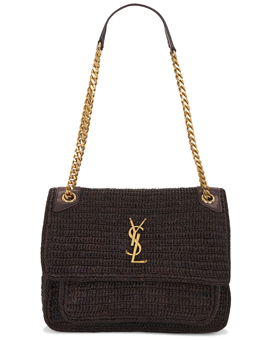 Image 1 of Saint Laurent Medium Niki Chain Bag in Chocolate Truffle