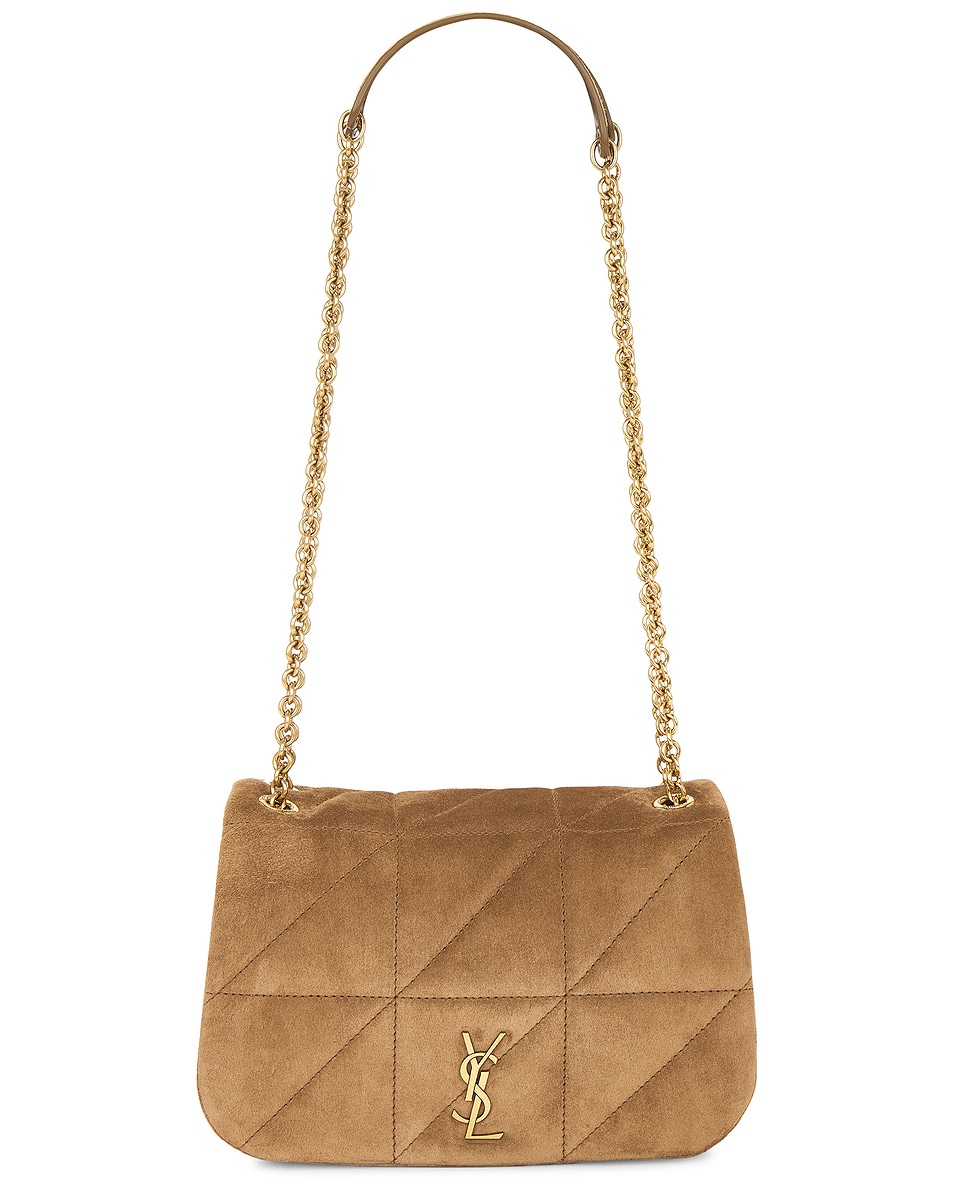 Image 1 of Saint Laurent Mini Jamie 4.3 Chain Bag in Golden Leaf