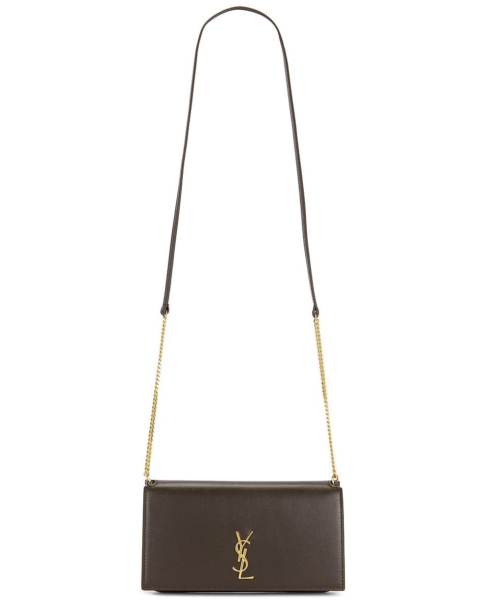 Image 1 of Saint Laurent Phone Holder On Strap in Light Musk