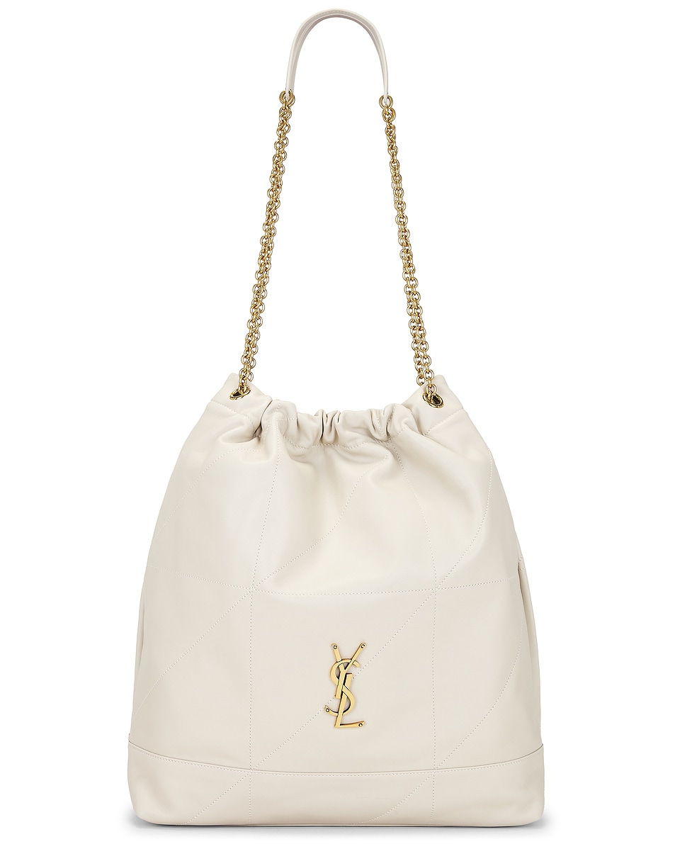 Image 1 of Saint Laurent Large Jamie Pochon Bag in Crema Soft