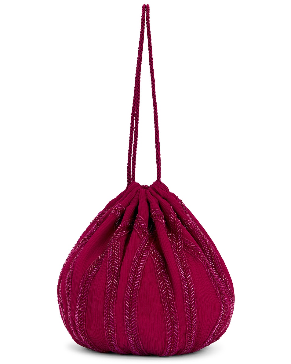 Image 1 of Saint Laurent Supple Pochon Bag in Red Berries
