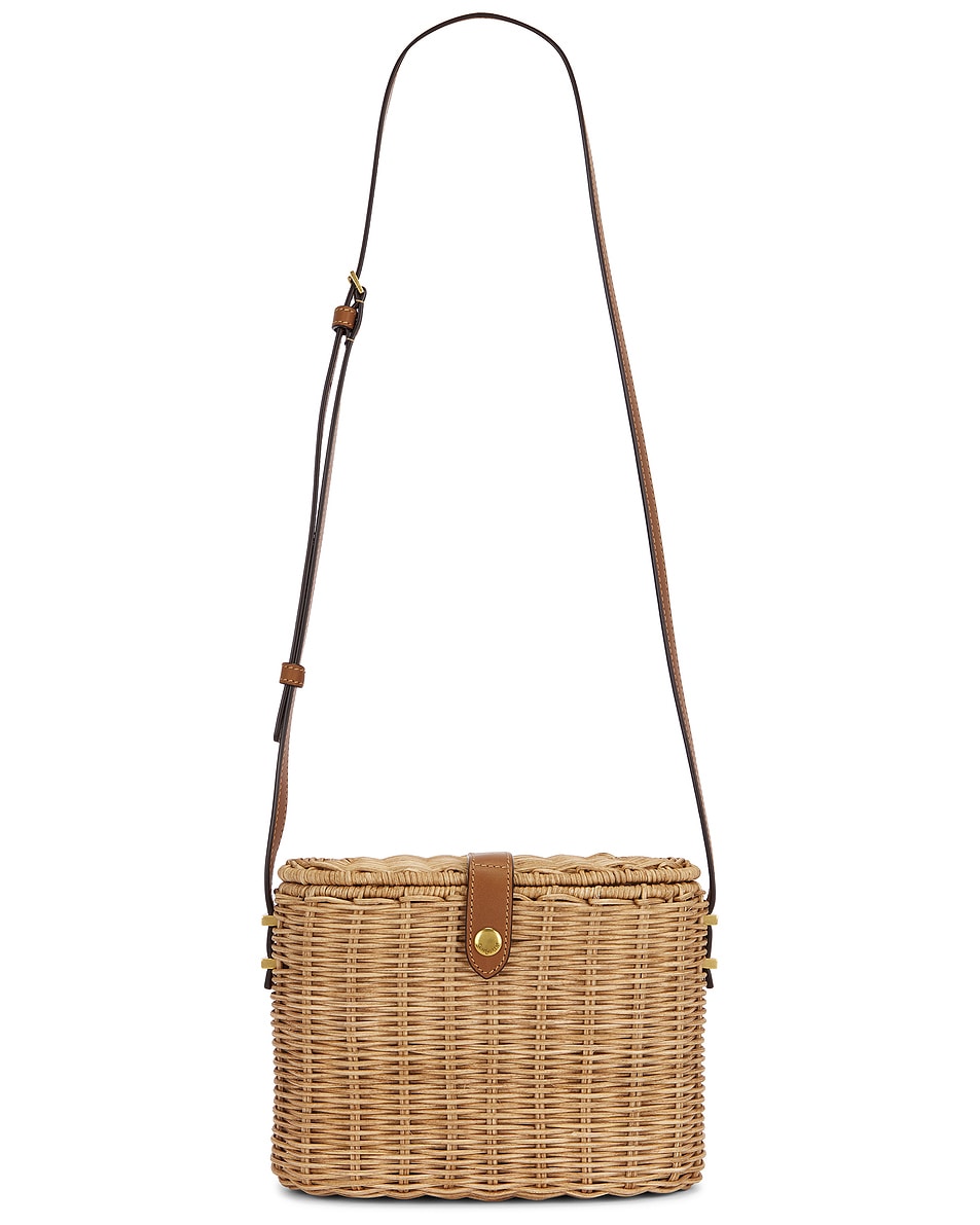 Image 1 of Saint Laurent Vanity Bag in Natural & Brick