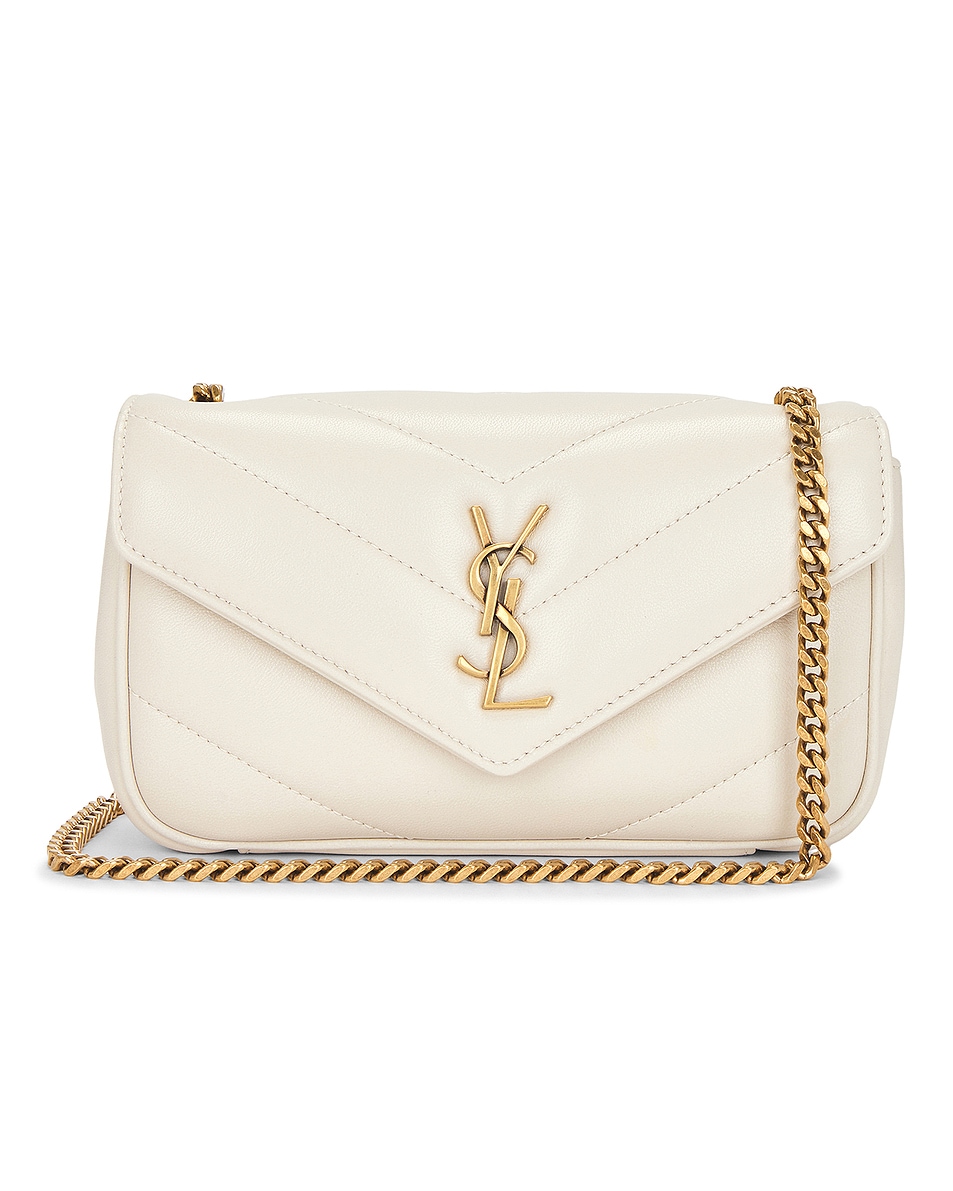 Image 1 of Saint Laurent Toy Loulou Bag in Crema Soft