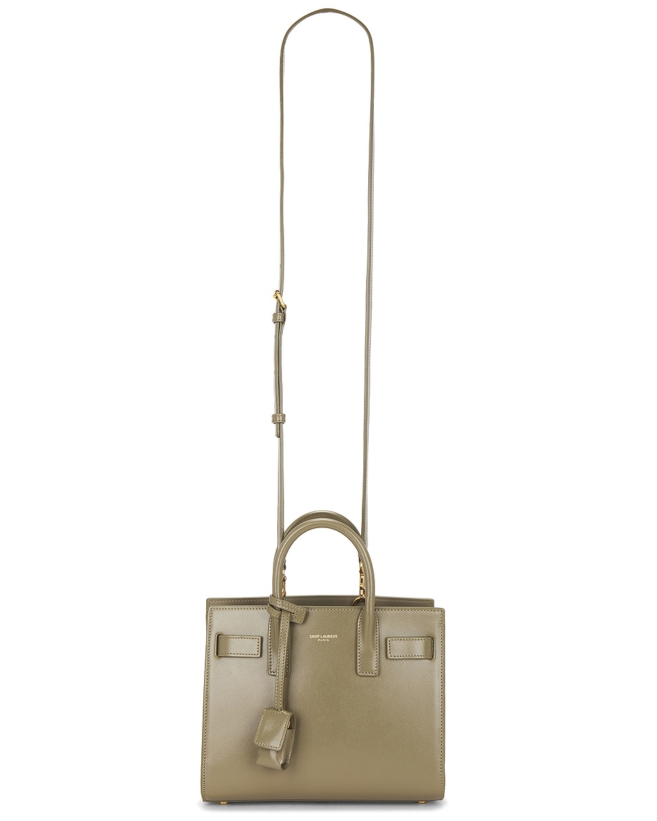 Image 1 of Saint Laurent Nano Sac De Jour Carryall Bag in Strong Moss