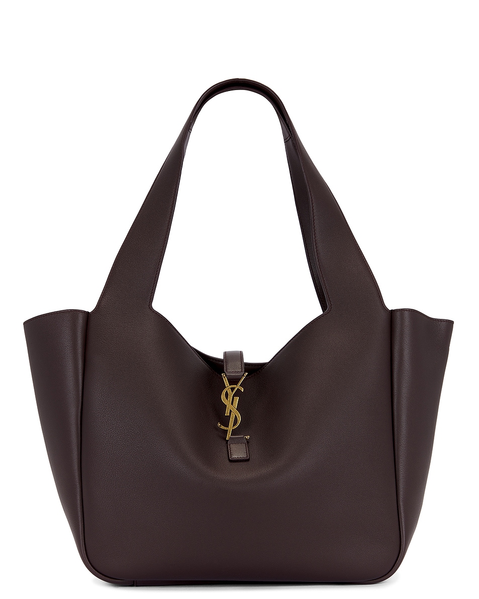 Image 1 of Saint Laurent Bea Tote Bag in Dark Currant
