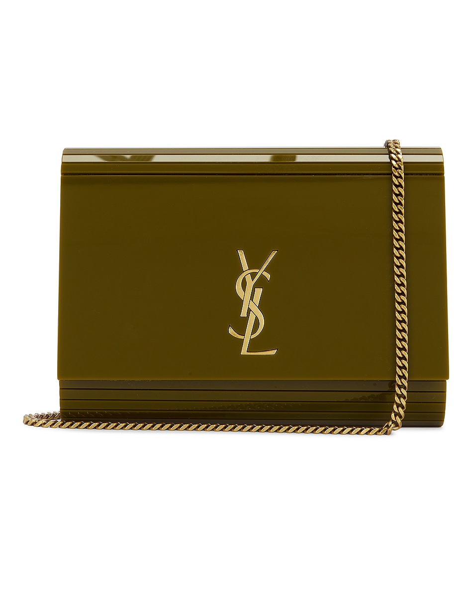 Image 1 of Saint Laurent Vicky Minaudiere Bag in Verde