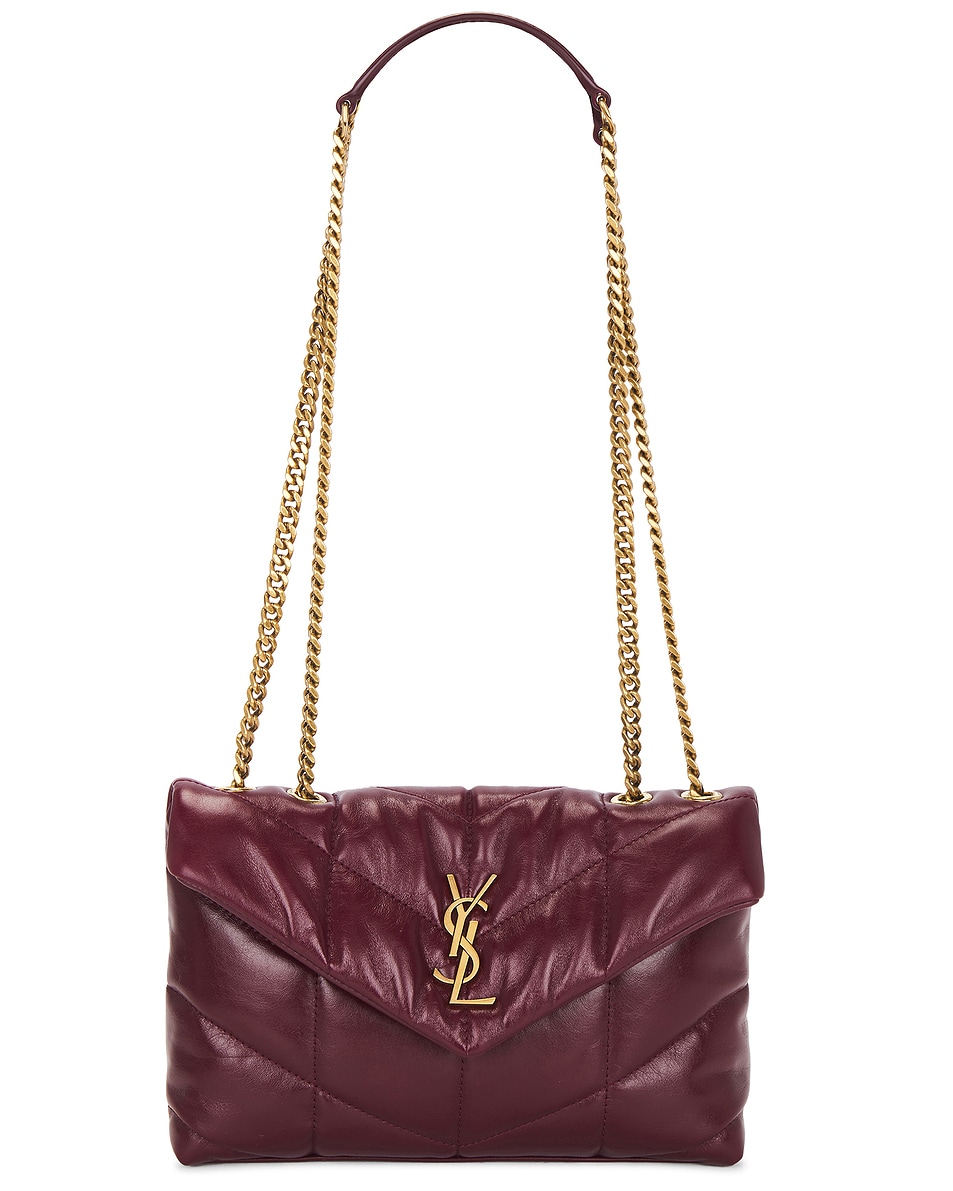 Image 1 of Saint Laurent Toy Puffer Bag in Dark Ruby