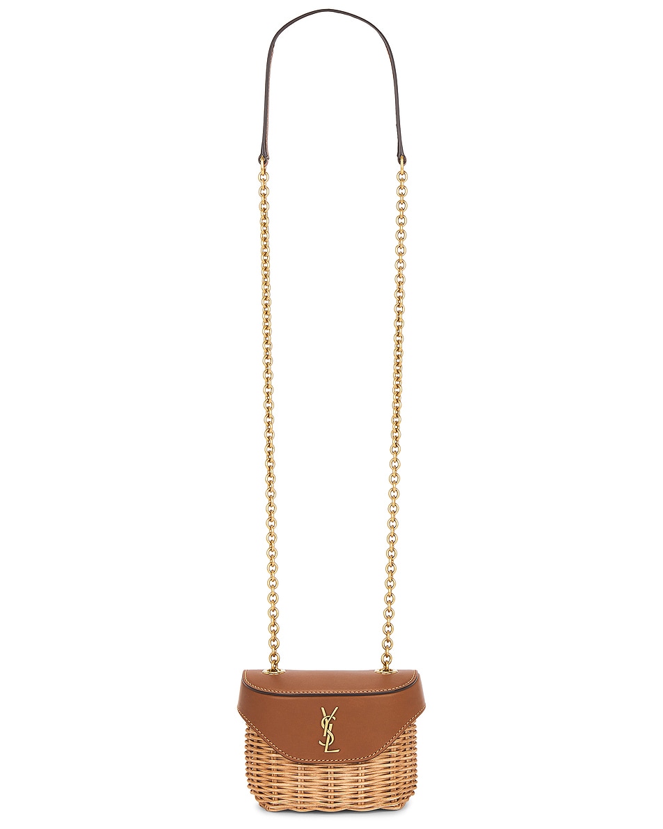 Image 1 of Saint Laurent Micro June Box in Naturale & Brick
