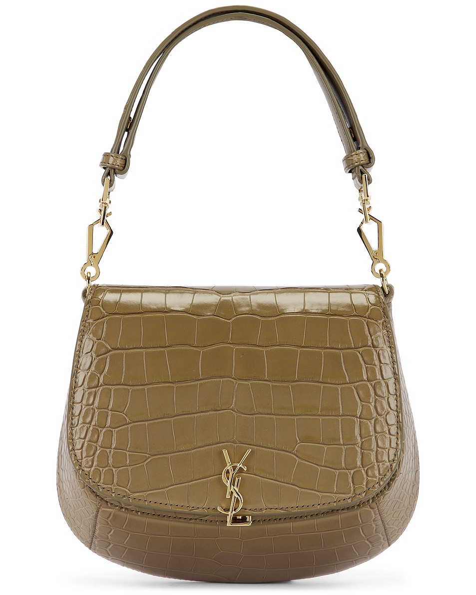 Image 1 of Saint Laurent Top Handle Crocodile Bag in Jungle