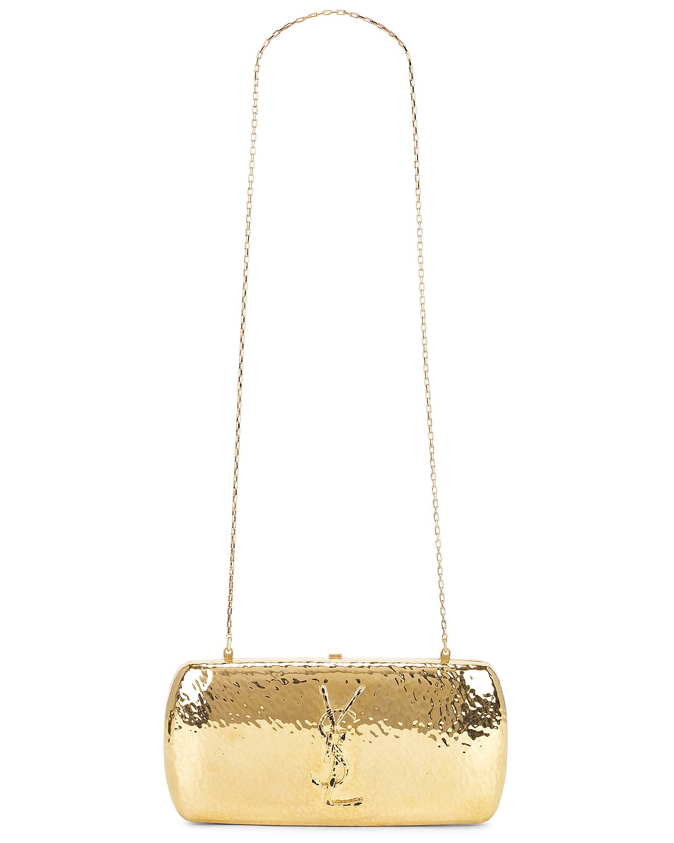 Image 1 of Saint Laurent Martele Clutch in Or Papillon