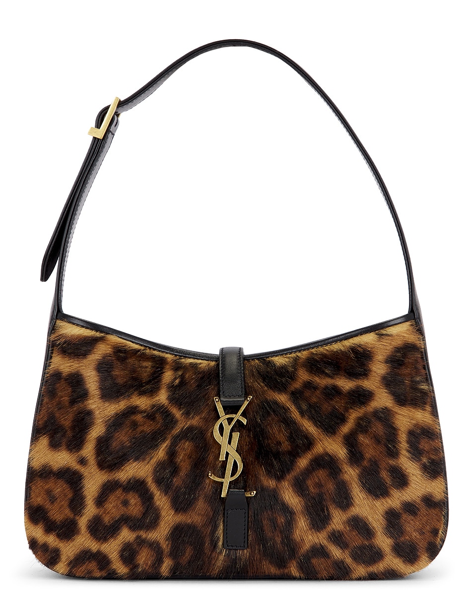 Image 1 of Saint Laurent Le 5 A 7 Shoulder Bag in Manto Naturale & Nero