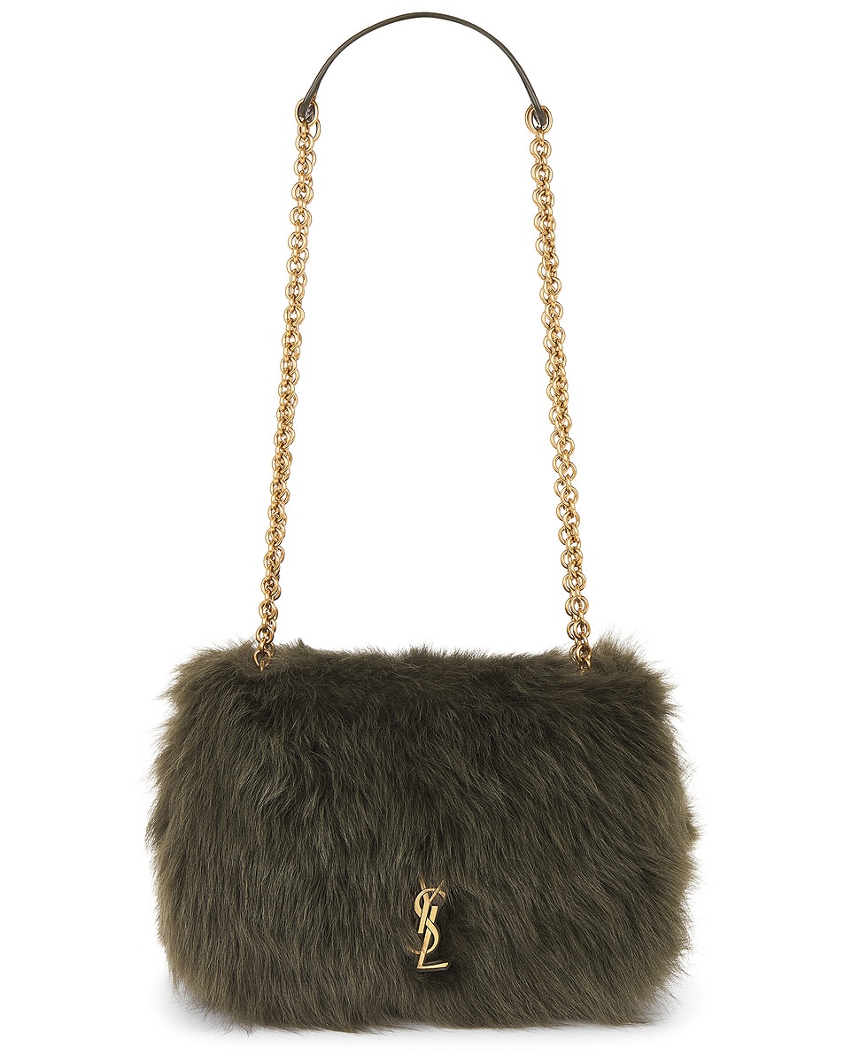 Image 1 of Saint Laurent Mini Jamie 4.3 Chain Bag in Olive Branch & Dark Olive Branch