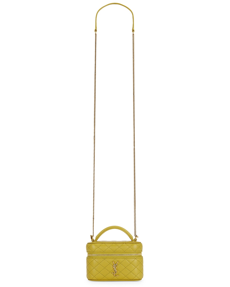Image 1 of Saint Laurent Micro Vanity Bag in Chartreuse Green