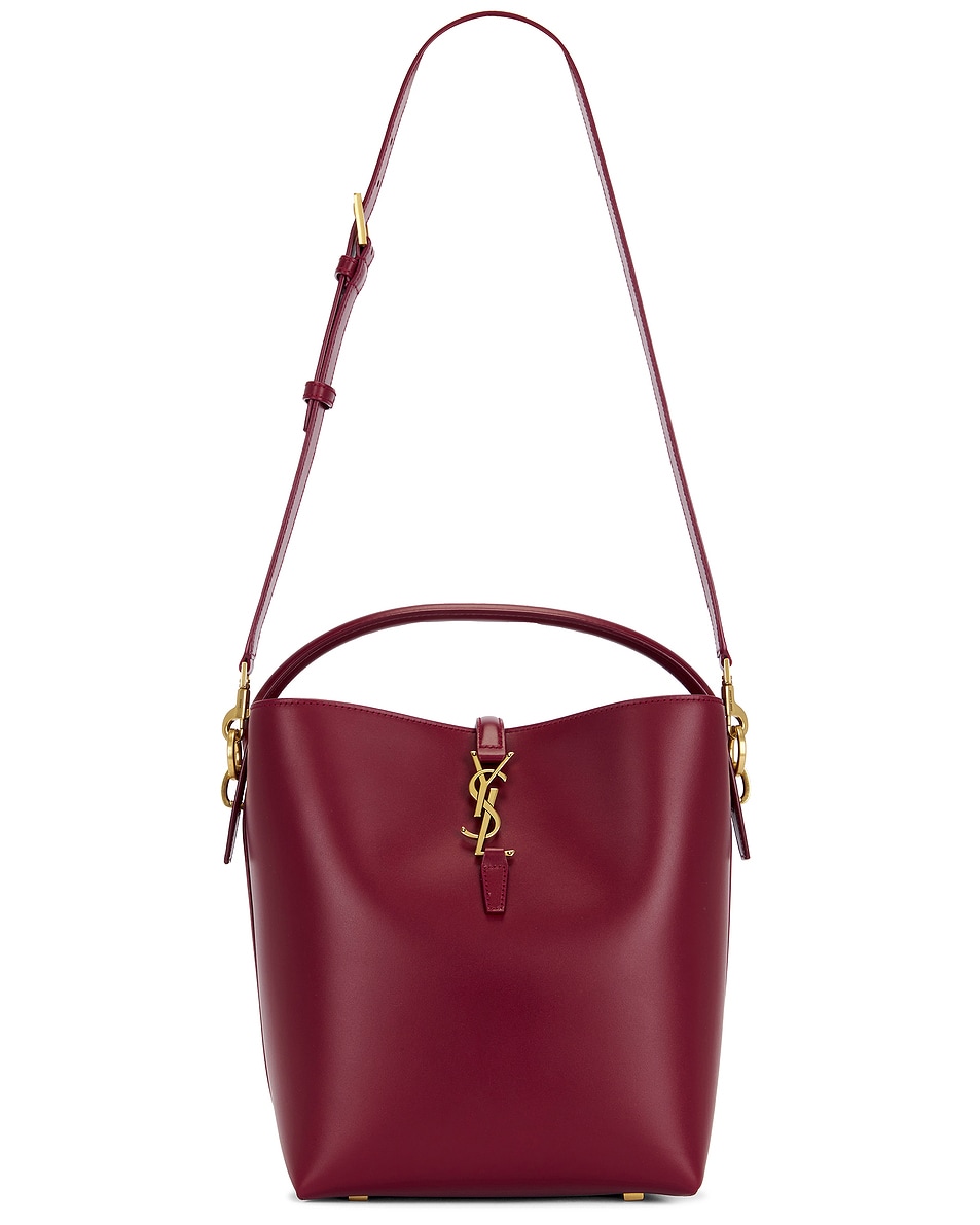 Image 1 of Saint Laurent Le 37 Bucket Bag in Spicy Cherry