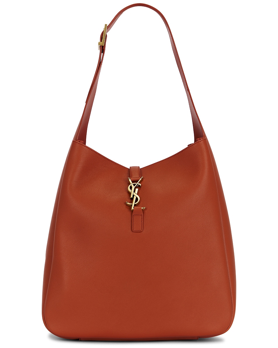 Image 1 of Saint Laurent Large Le 5 A 7 Shoulder Bag in Dark Mandarin