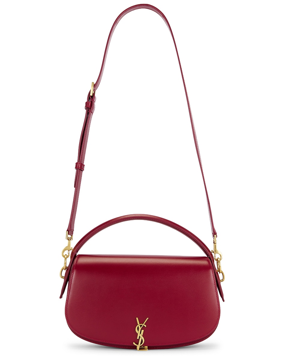 Image 1 of Saint Laurent Voltaire Shoulder Bag in Carmine Red