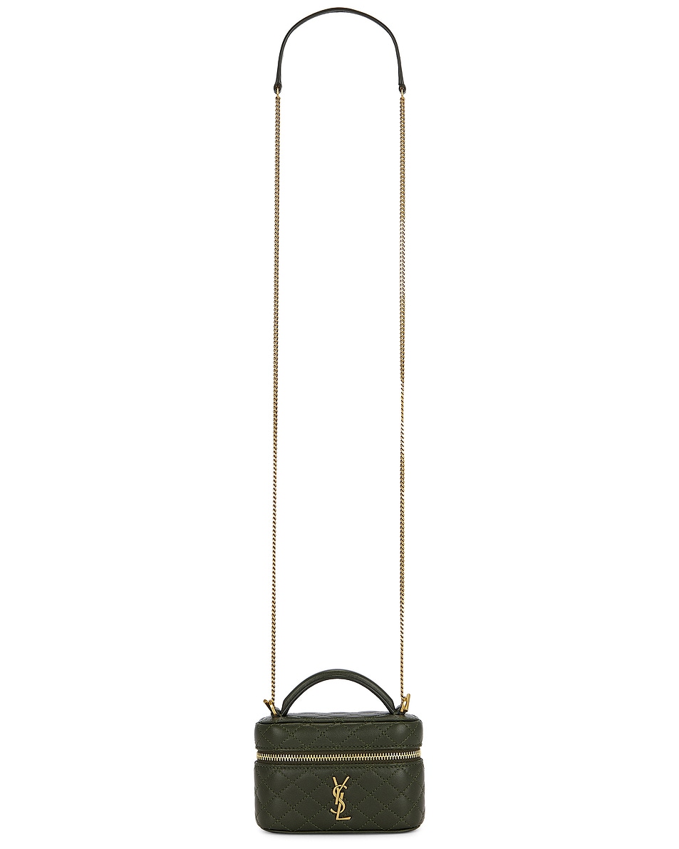 Image 1 of Saint Laurent Micro Vanity Bag in Olive Wood