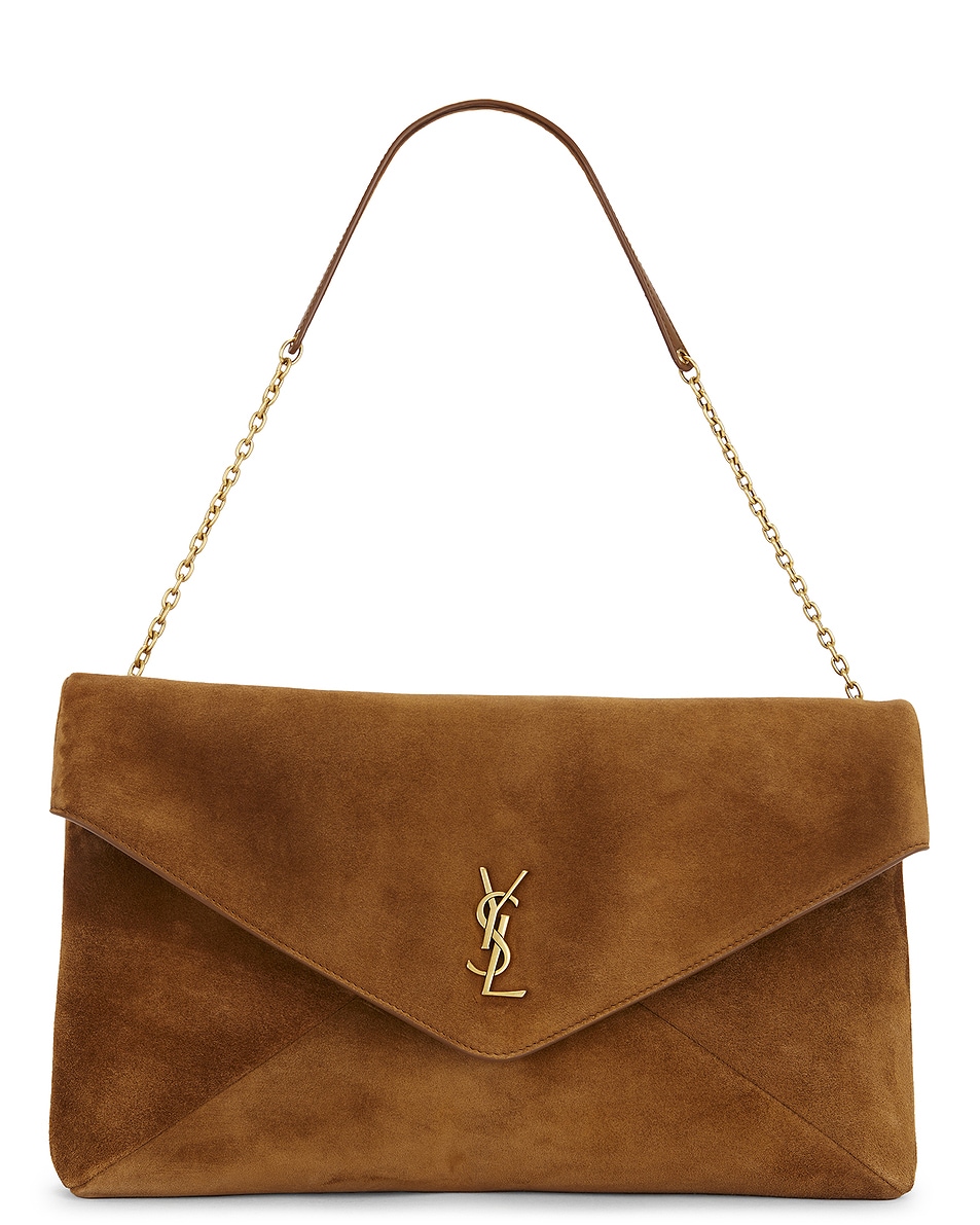 Image 1 of Saint Laurent XXL Envelope On Chain Bag in Orange Caramel Cognac