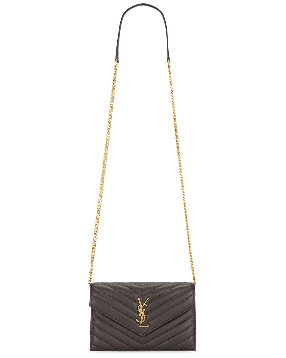 Image 1 of Saint Laurent Envelope Wallet On Chain Bag in Urban Chic