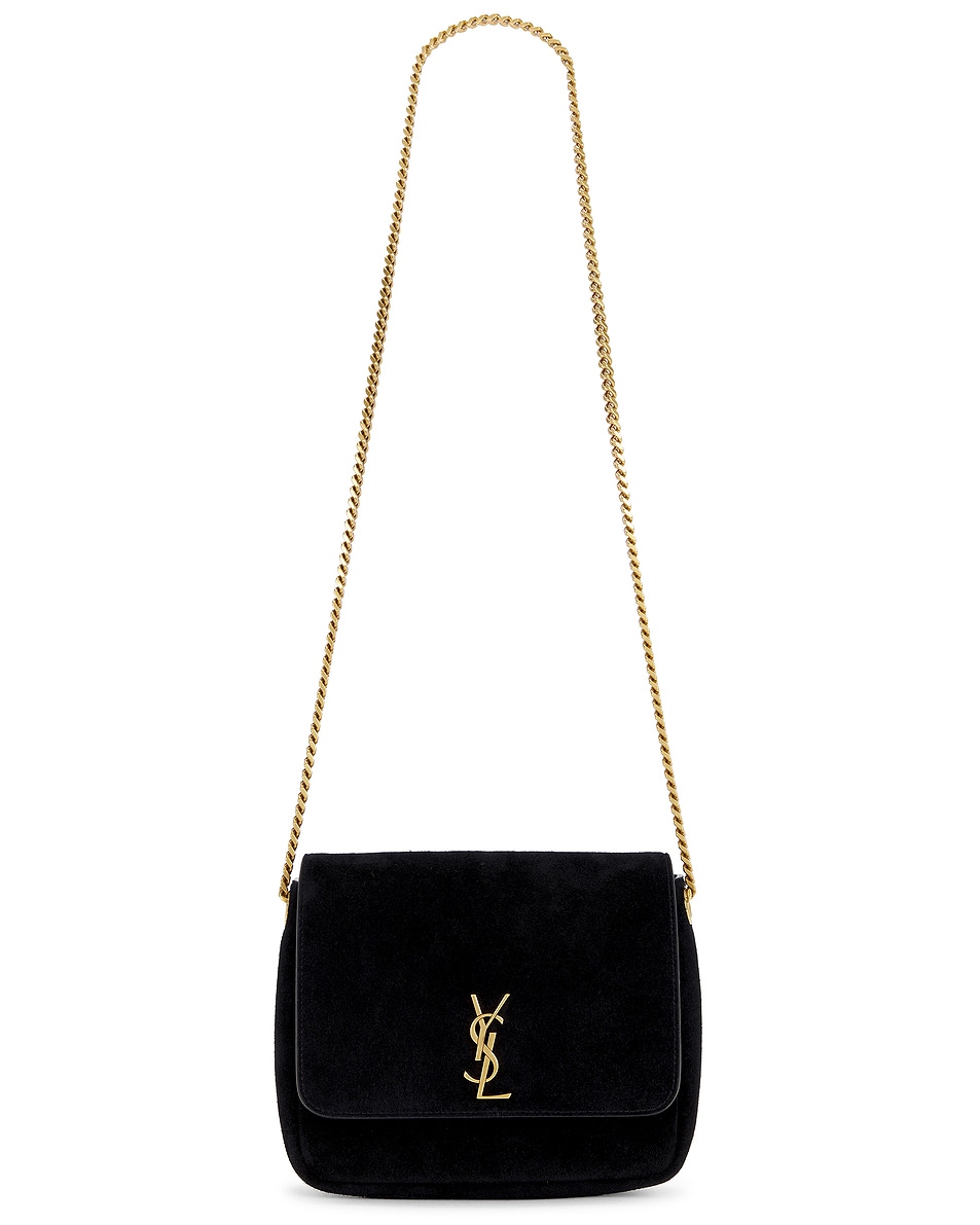 Image 1 of Saint Laurent Kate supple bag in Nero