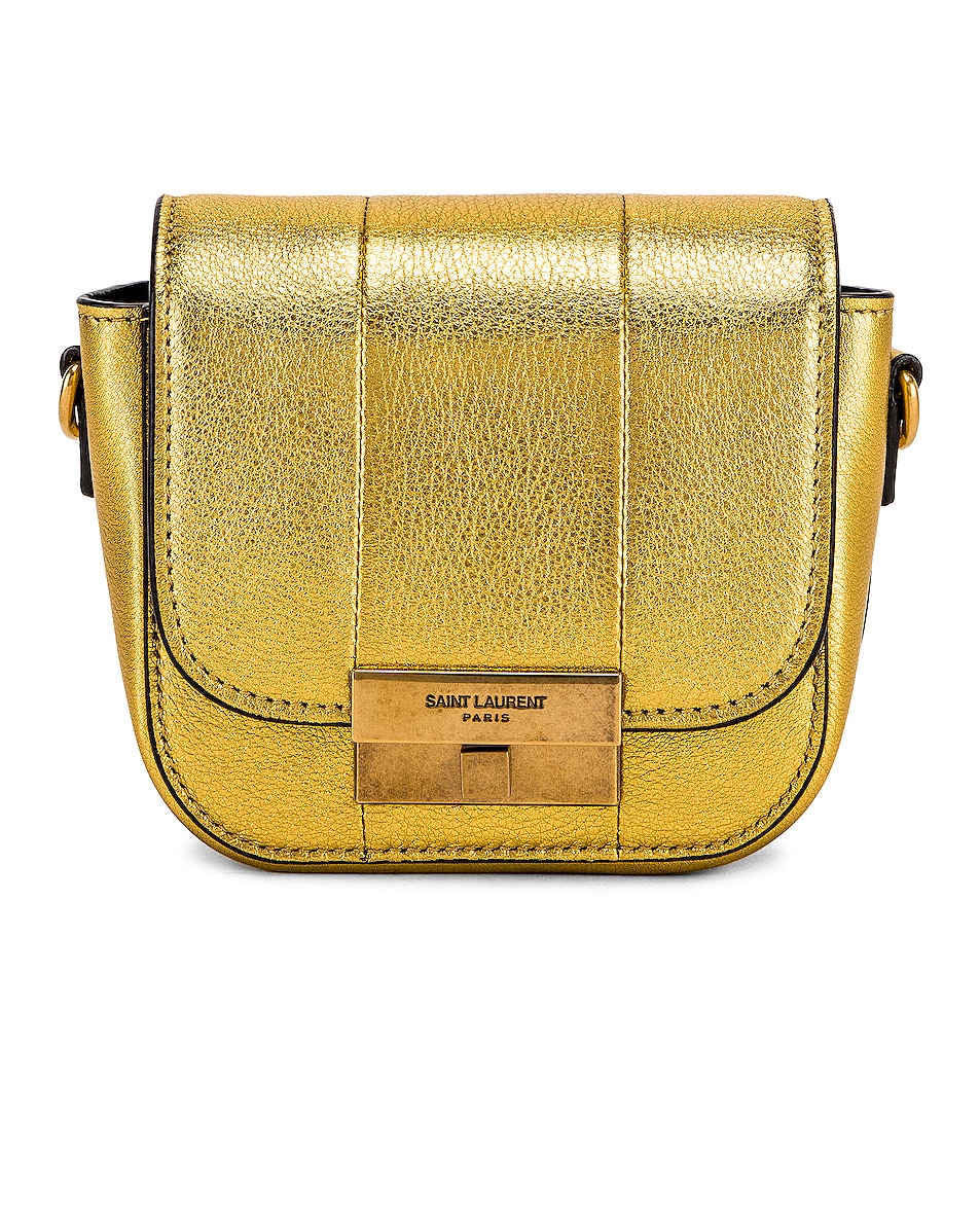 Image 1 of Saint Laurent Mini Betty Satchel Bag in Gold