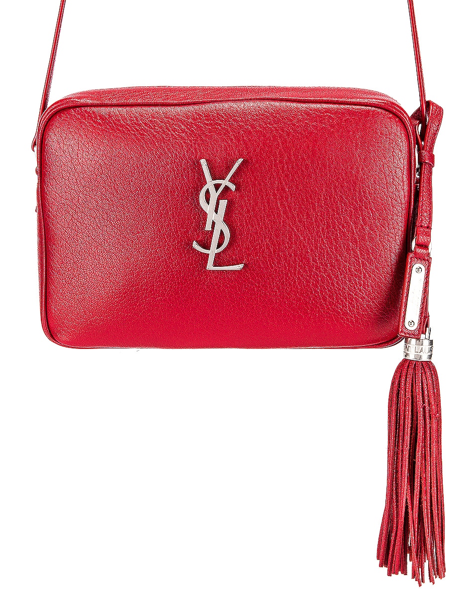 Image 1 of Saint Laurent Monogramme Lou Bag in Rouge Eros