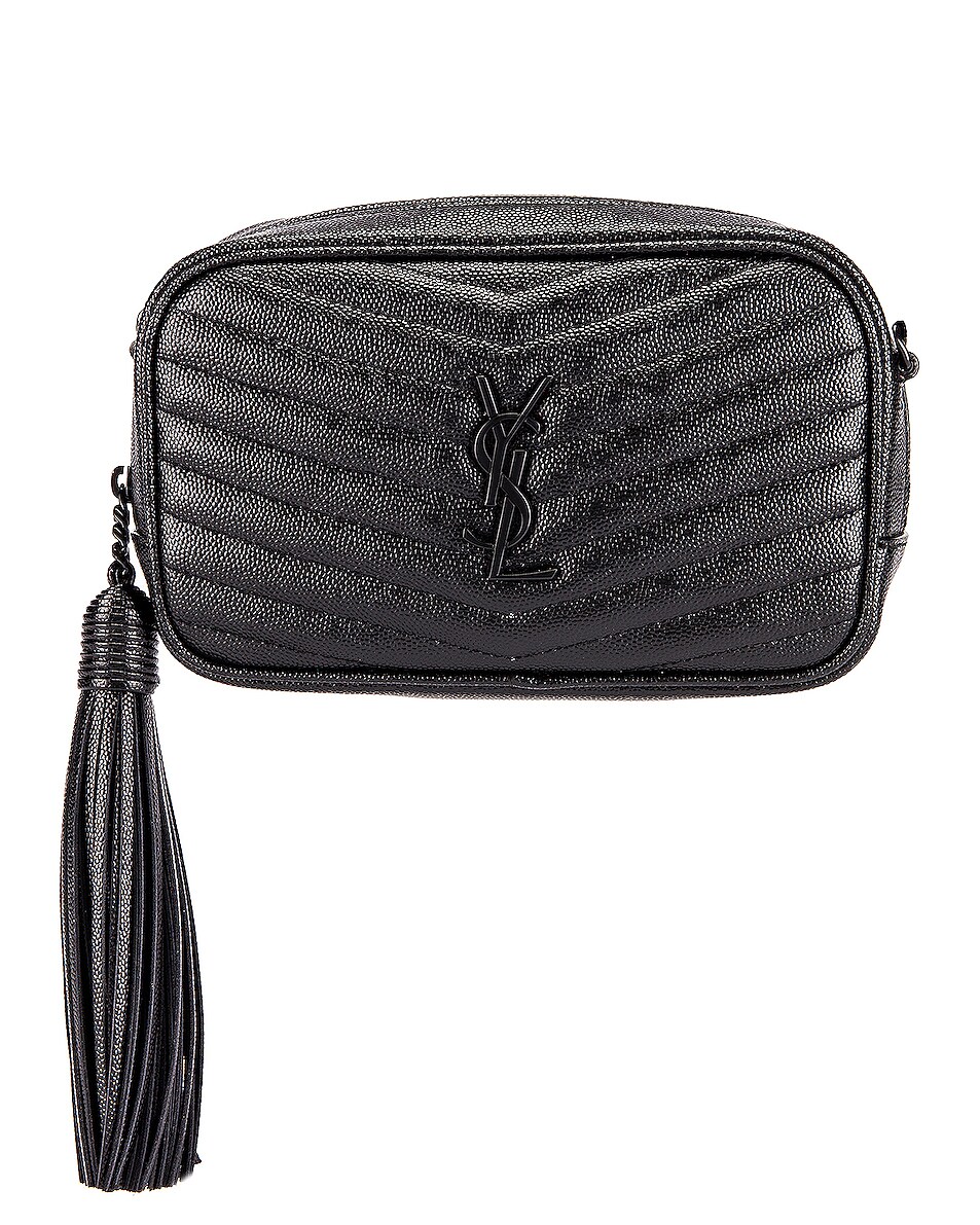 Image 1 of Saint Laurent Mini Lou Monogramme Bag in Black
